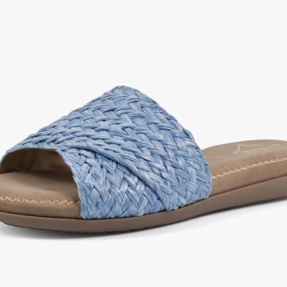 Cliffs by White Mountain Favorite Slide Sandal $49 - US Size 8 - Blue - - Picture 3 of 5